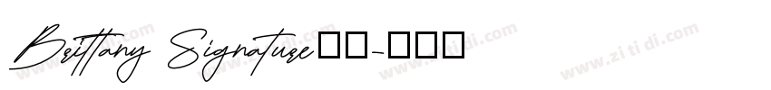 Brittany Signature字体字体转换 Brittany Signature字体字体转换